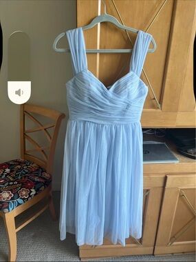 BNWOT Forever New baby Blue Midi Dress - size 8